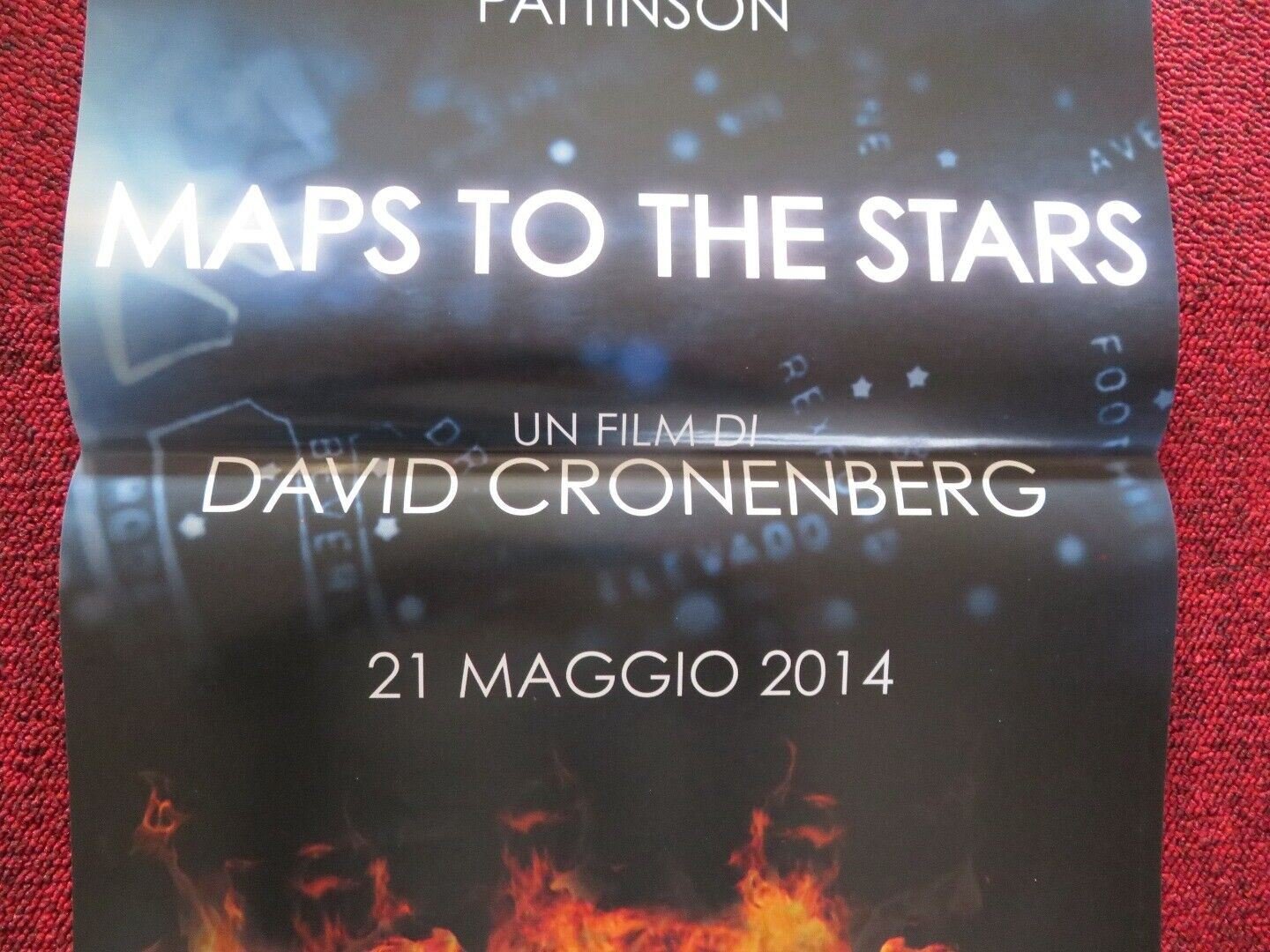 MAPS TO THE STARS ITALIAN LOCANDINA (27"x12.5") POSTER JULIANNE MOORE 2014 Movie posters