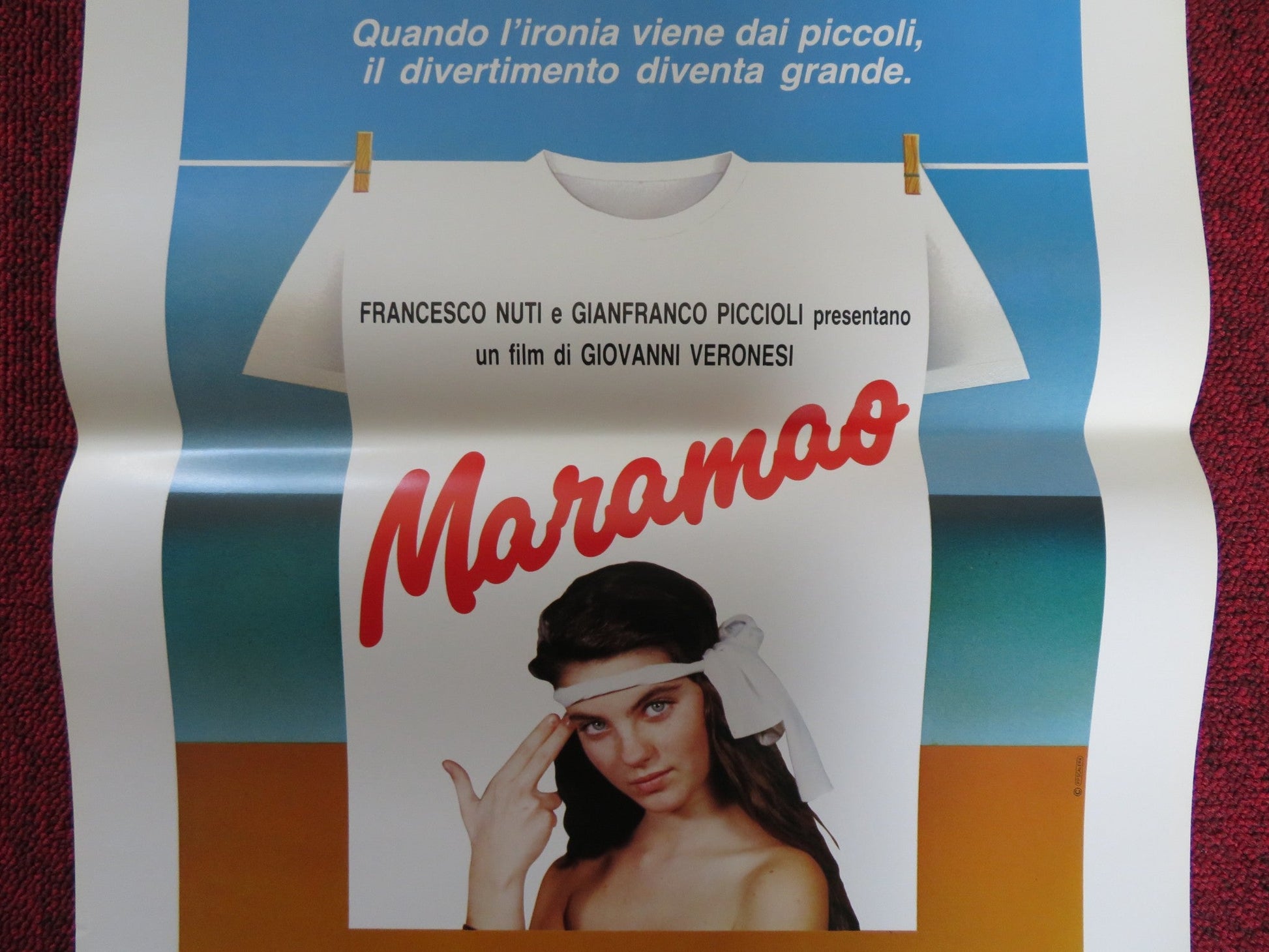 MARAMAO ITALIAN LOCANDINA POSTER VANESSA GRAVINA MAURIZIO BEGOTTI 1987 Rendezvous Cinema Movie posters