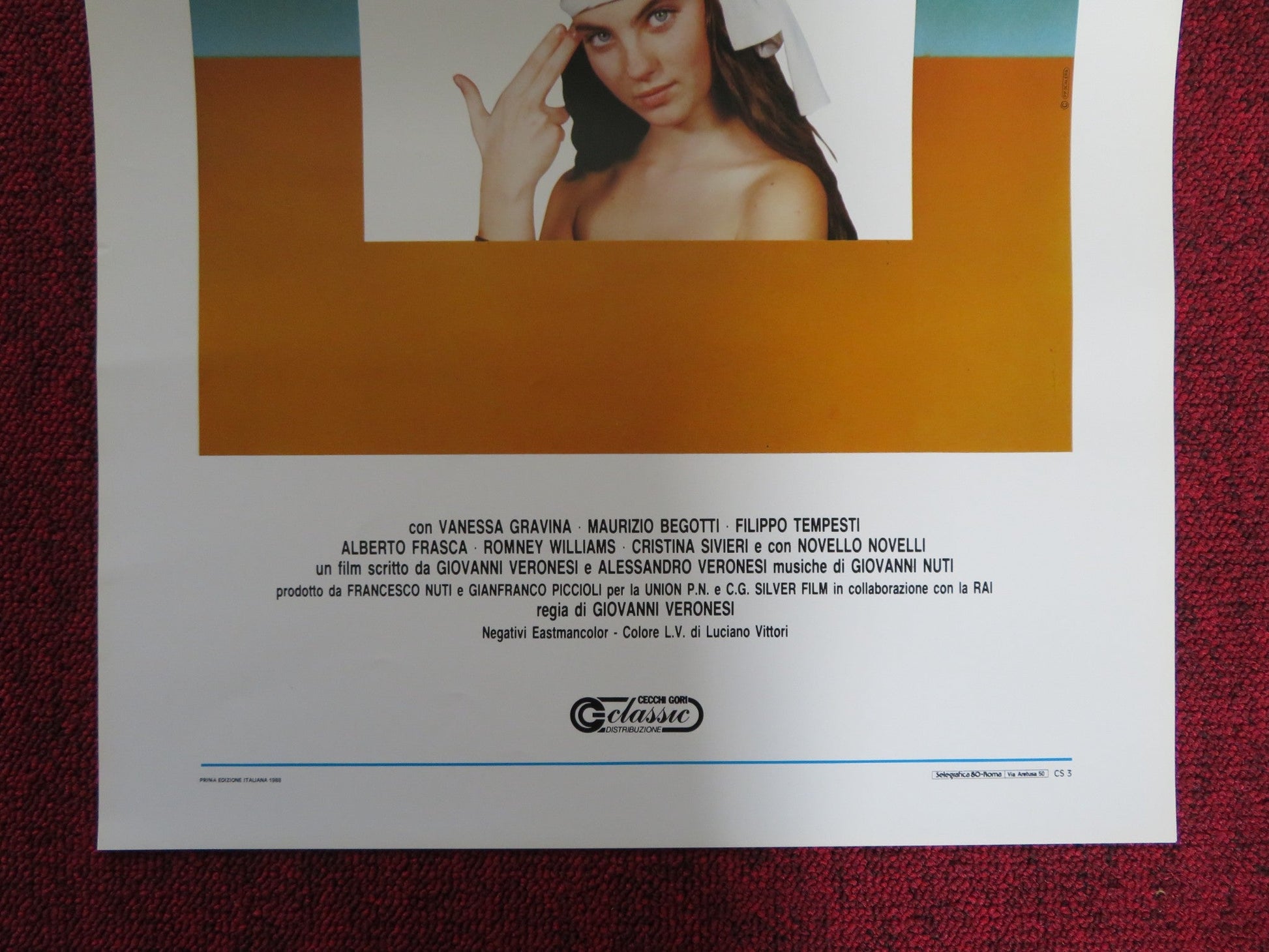MARAMAO ITALIAN LOCANDINA POSTER VANESSA GRAVINA MAURIZIO BEGOTTI 1987 Rendezvous Cinema Movie posters