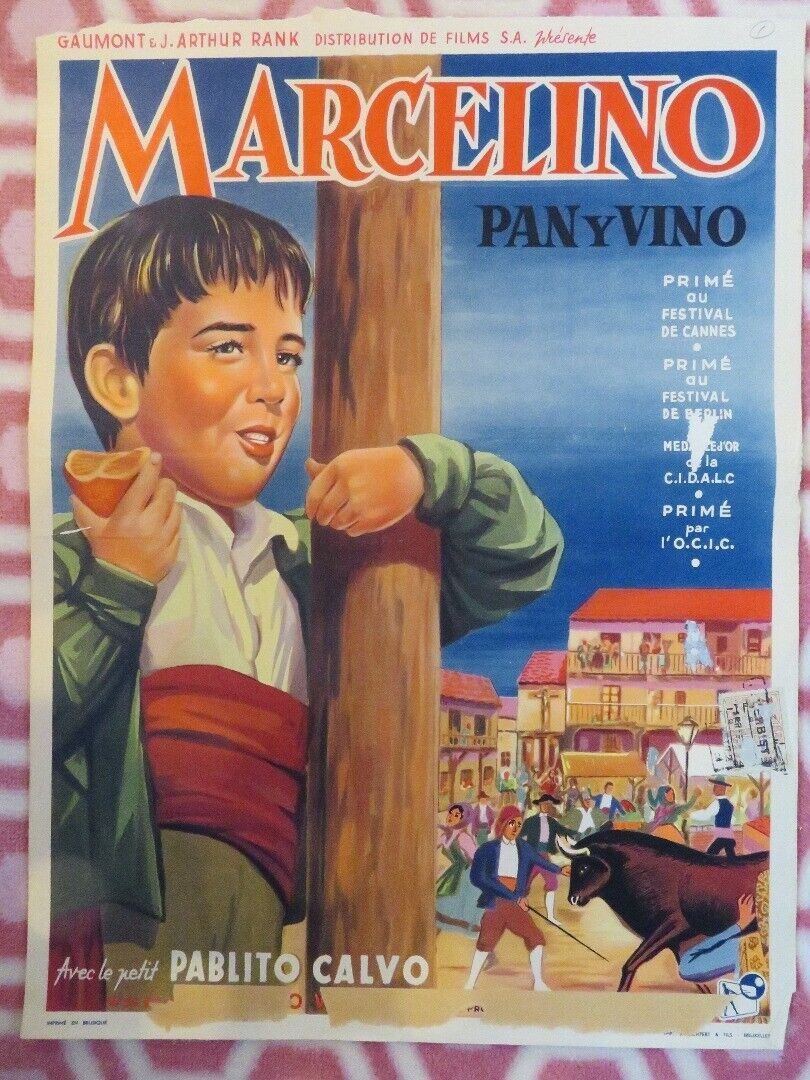 MARCELINO/ Totò e Marcellino BELGIUM (18"x 14") POSTER PABLITO CALVO 1958 Movie posters