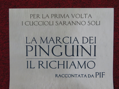 MARCH OF THE PENGUINS ITALIAN LOCANDINA POSTER LUC JACQUET 2005 Rendezvous Cinema Movie posters