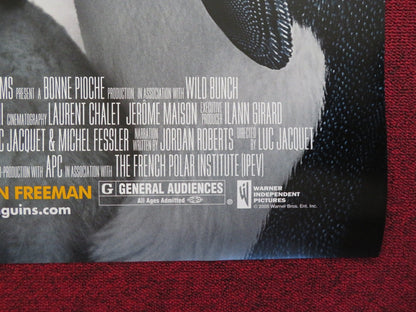 MARCH OF THE PENGUINS US ONE SHEET ROLLED POSTER MORGAN FREEMAN 2005 Rendezvous Cinema Movie posters