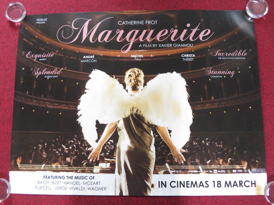 MARGUERITE UK QUAD (30"x 40") ROLLED POSTER CATHERINE FROT ANDRE MARCON 2015 Rendezvous Cinema Movie posters