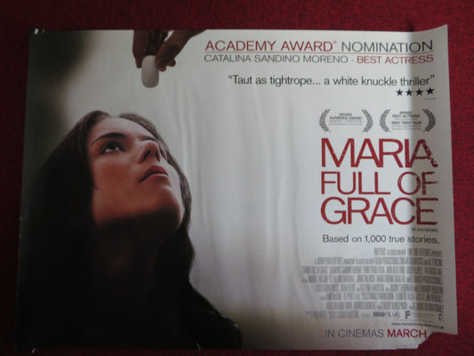 MARIA FULL OF GRACE QUAD (30"x 40") ROLLED POSTER CATALINA SANDINO MORENO 2004 Rendezvous Cinema Movie posters