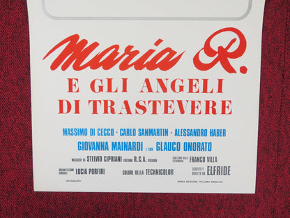 MARIA R. E GLI ANGELI DI TRASTEVERE ITALIAN LOCANDINA POSTER BARBARA BETTI 1975 Rendezvous Cinema Movie posters