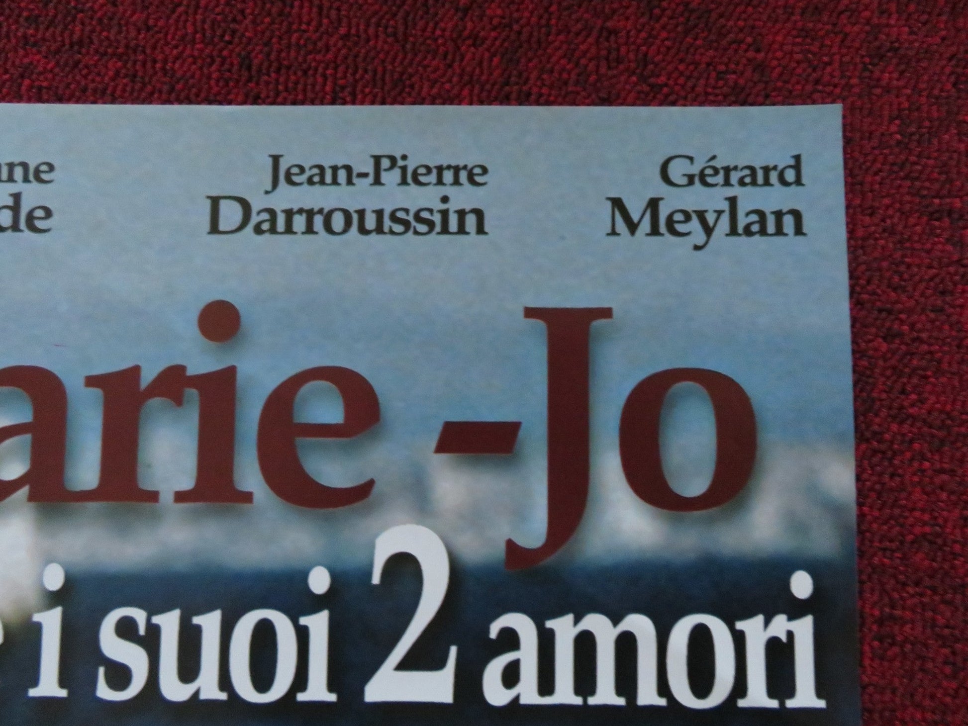MARIE - JO E I SUOI 2 AMORI - A ITALIAN FOTOBUSTA POSTER ARIANE ASCARIDE 2002 Rendezvous Cinema Movie posters