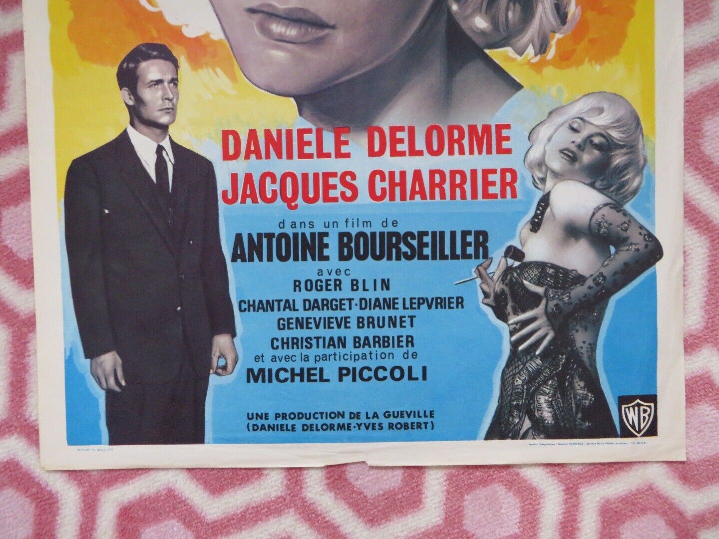 MARIE SOLEIL BELGIUM (22"x14.5") POSTER DANIELE DELORME JACQUES CHARRIER 1964 Movie posters