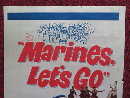 MARINES, LET'S GO US INSERT (14"x 36") POSTER TOM TRYON DAVID HEDISON 1961 Rendezvous Cinema Movie posters