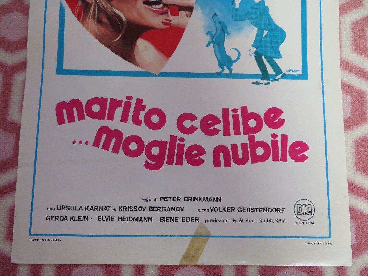 MARITO CELIBE ... MOGILE NUBILE ITALIAN LOCANDINA (27.5"x13") POSTER 1982 Movie posters