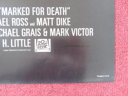 MARKED FOR DEATH - B FOLDED US ONE SHEET POSTER STEVEN SEAGAL JOANNA PACULA 1990 Rendezvous Cinema Movie posters