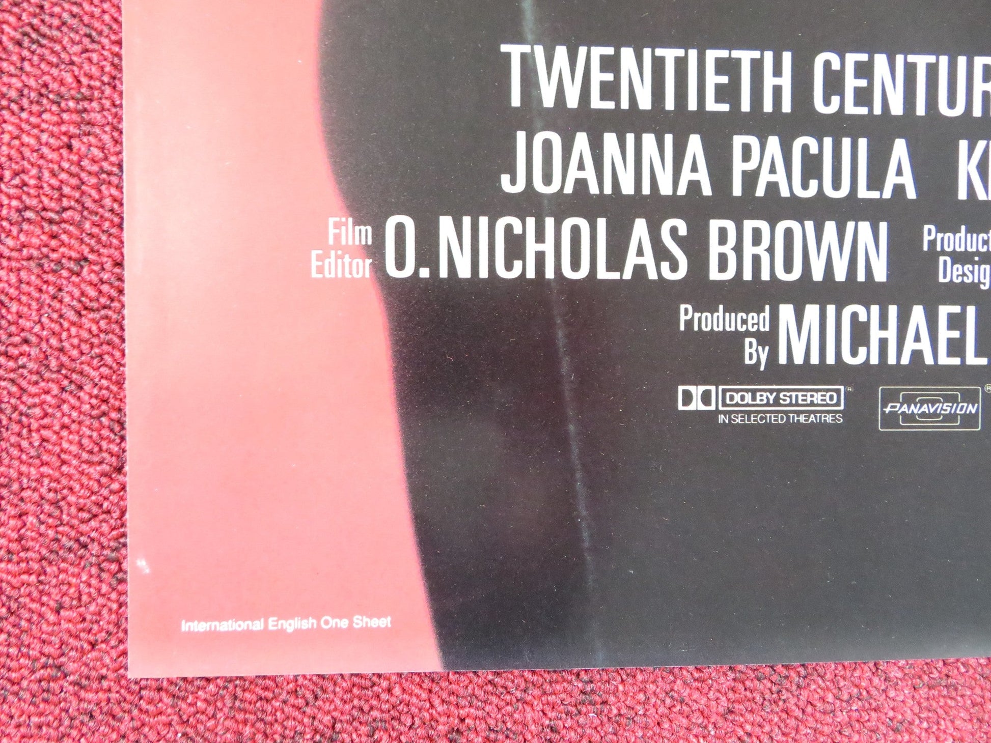 MARKED FOR DEATH - B FOLDED US ONE SHEET POSTER STEVEN SEAGAL JOANNA PACULA 1990 Rendezvous Cinema Movie posters