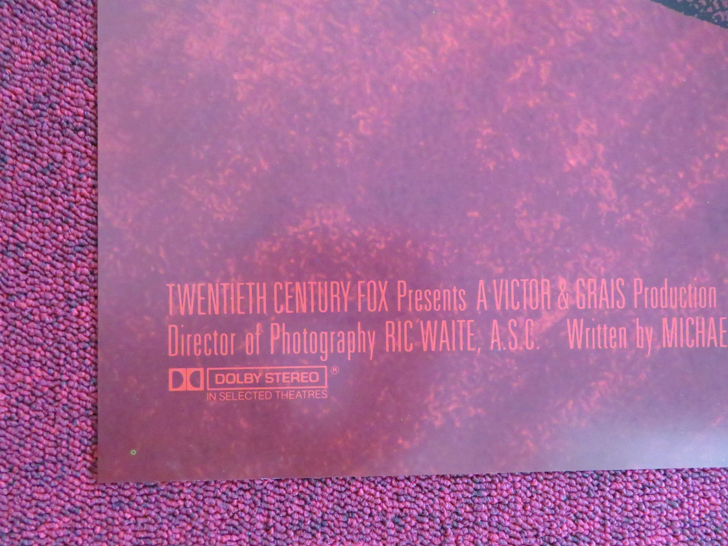 MARKED FOR DEATH FOLDED US ONE SHEET POSTER STEVEN SEAGAL BASIL WALLACE 1990 Rendezvous Cinema Movie posters