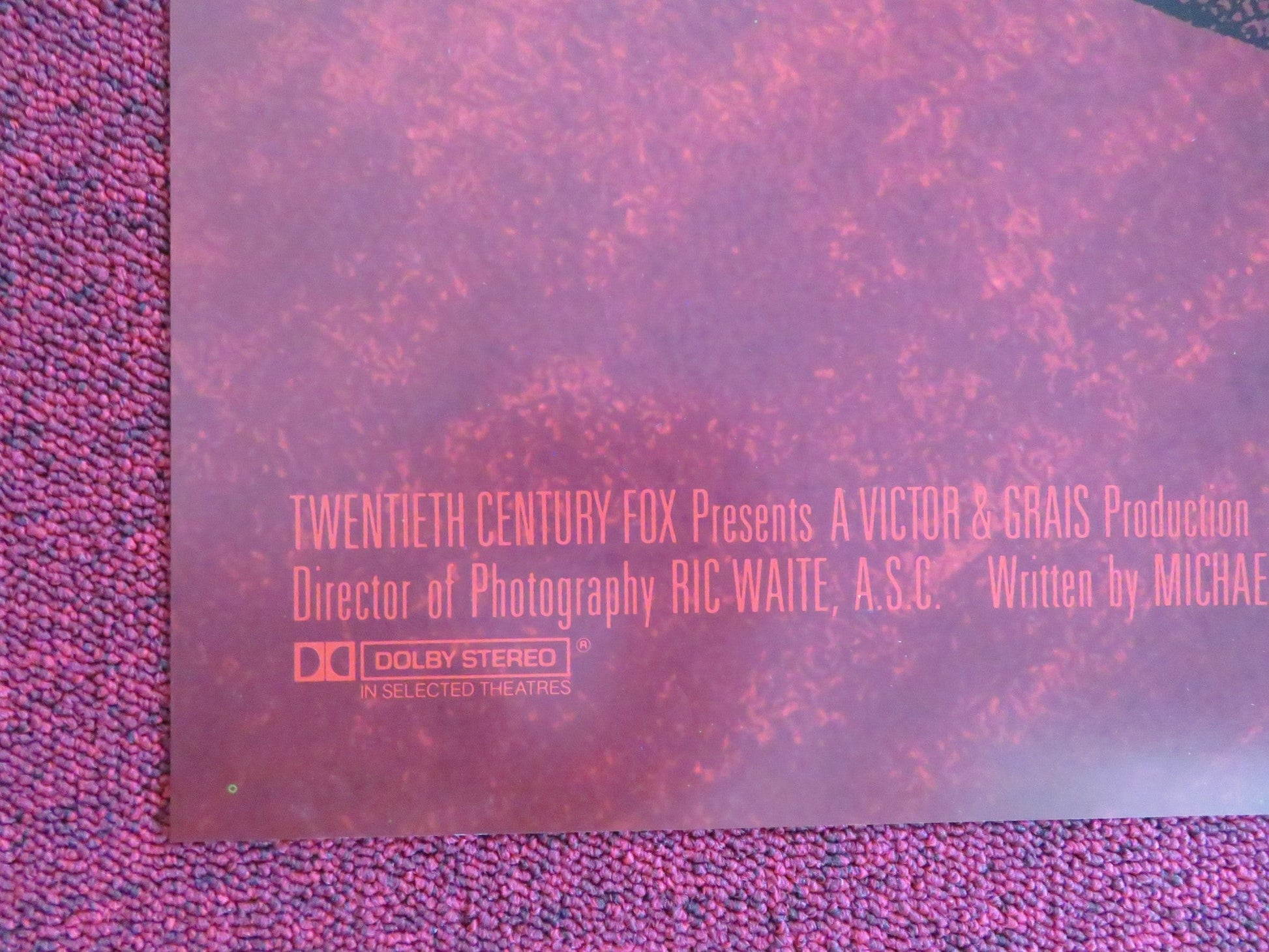 MARKED FOR DEATH FOLDED US ONE SHEET POSTER STEVEN SEAGAL BASIL WALLACE 1990 Rendezvous Cinema Movie posters