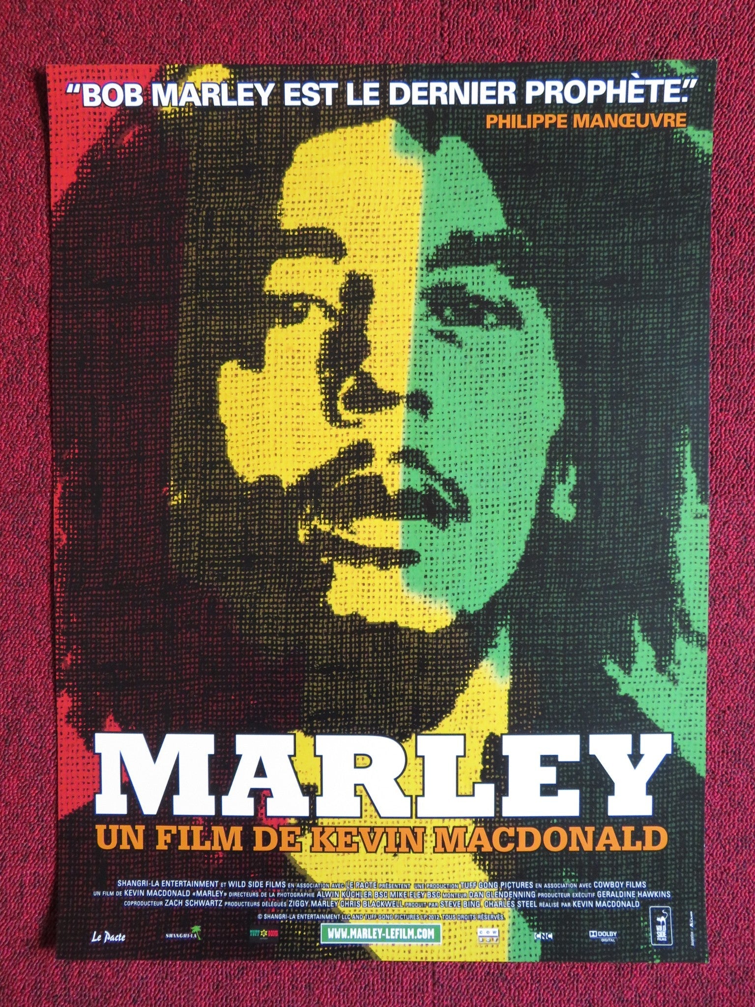 MARLEY FRENCH (15.5" x 21") POSTER BOB MARLEY JIMMY CLIFF 2012 Rendezvous Cinema Movie posters