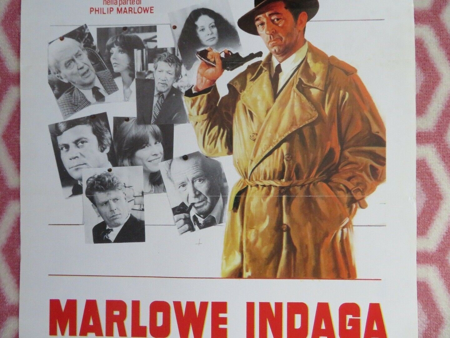 MARLOWE INDAGA/ The Big Sleep ITALIAN LOCANDINA (27.5"x 13") POSTER 1978 - Rendezvous Cinema
