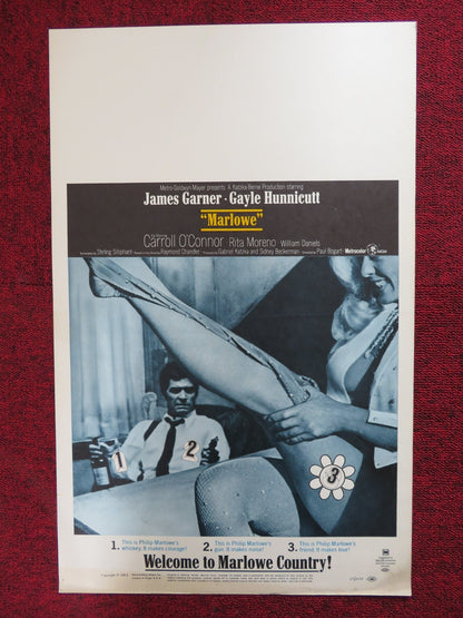 MARLOWE WINDOW CARD (14"x 22") POSTER JAMES GARNER GAYLE HUNNICUTT 1969 Rendezvous Cinema Movie posters