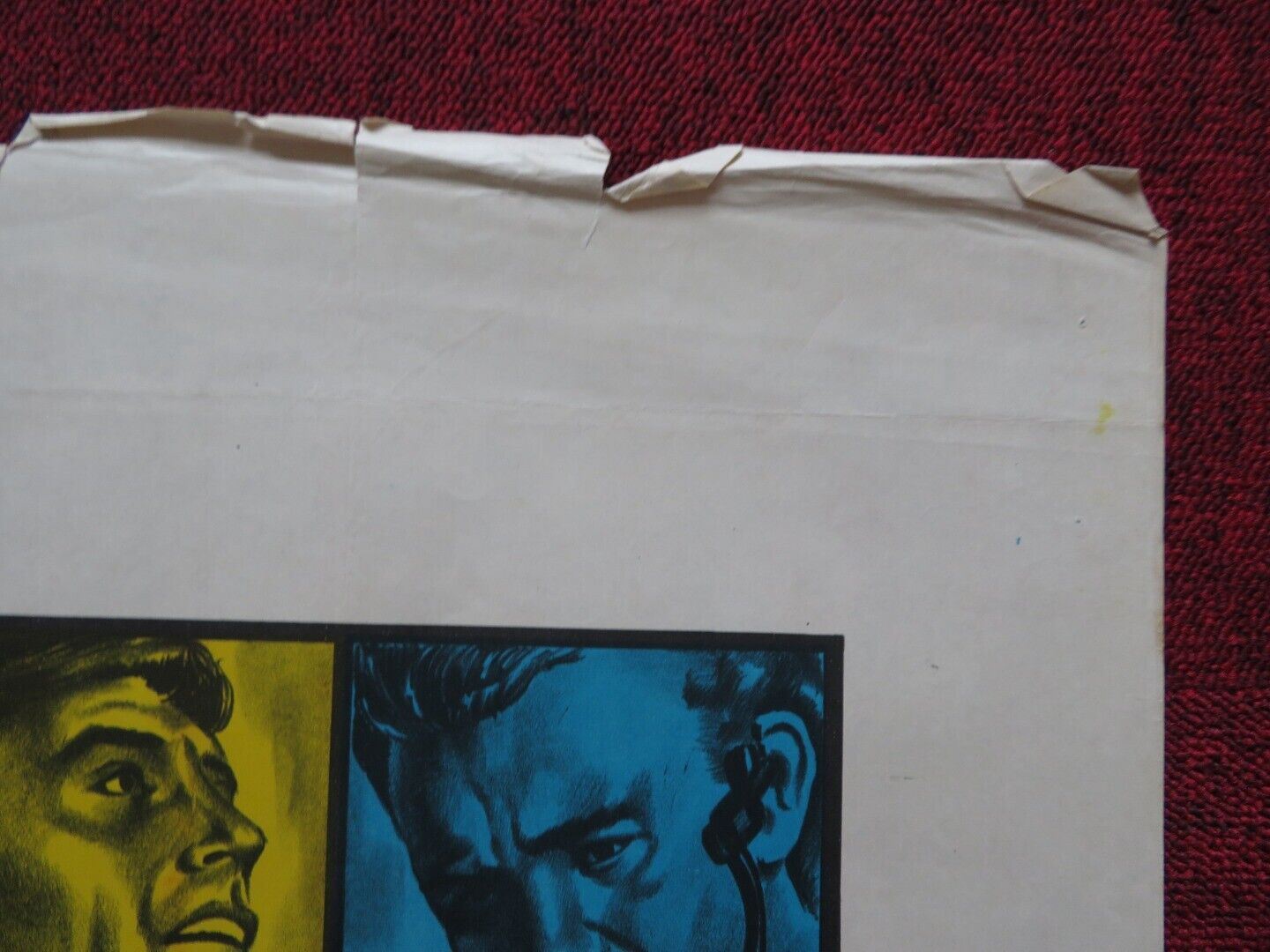 MAROONED FOLDED ARGENTINA ONE SHEET POSTER GREGORY PECK GENE HACKMAN 1969 Movie posters