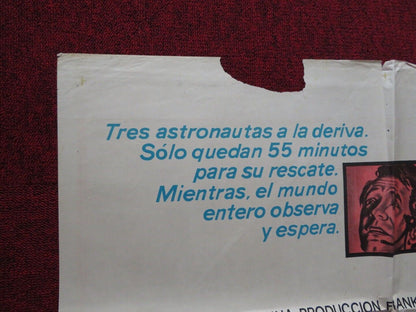 MAROONED FOLDED ARGENTINA ONE SHEET POSTER GREGORY PECK GENE HACKMAN 1969 Movie posters