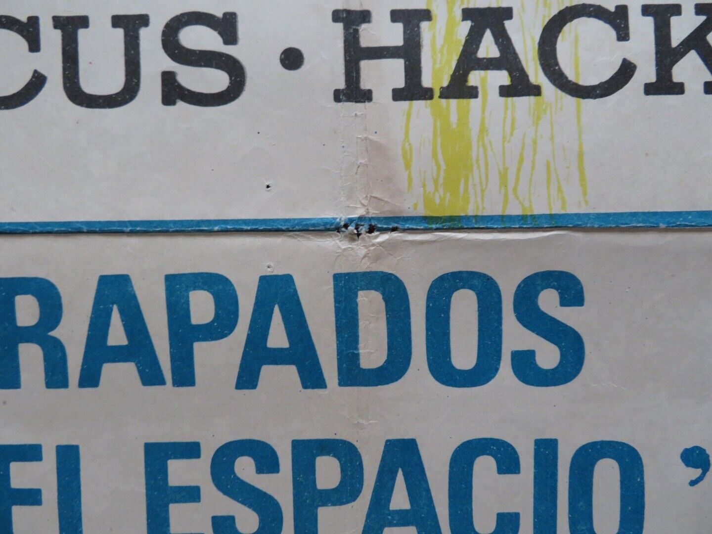 MAROONED SPANISH ROLLED POSTER GREGORY PECK GENE HACKMAN 1969 Movie posters