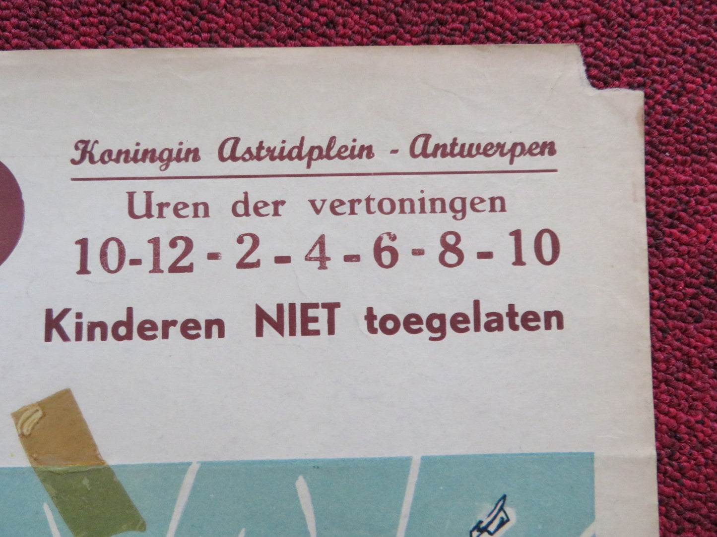 MARRIAGE BUREAU AURORA BELGIUM POSTER EVA BARTOK CARLOS THOMPSON 1962 Rendezvous Cinema Movie posters