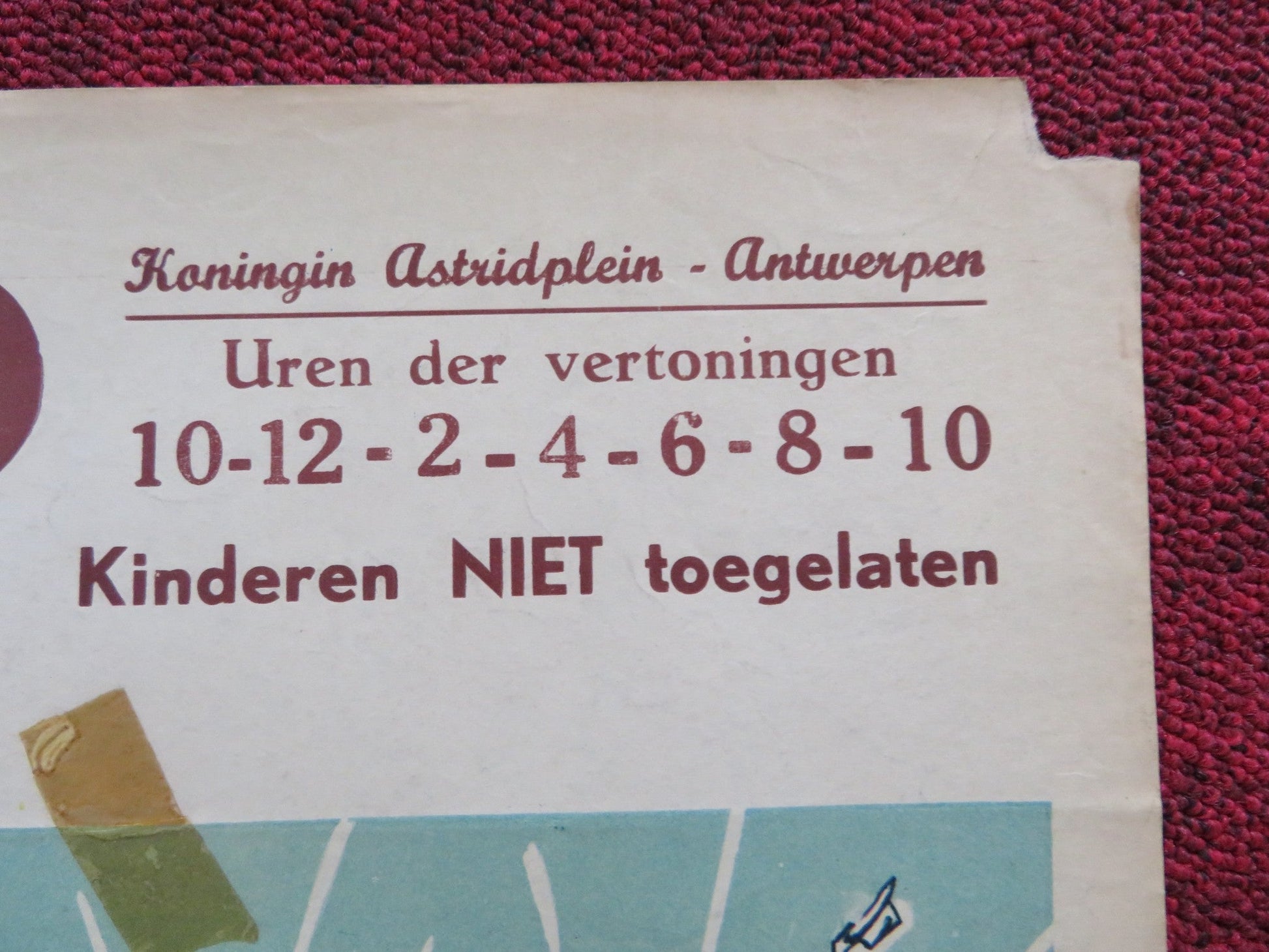 MARRIAGE BUREAU AURORA BELGIUM POSTER EVA BARTOK CARLOS THOMPSON 1962 Rendezvous Cinema Movie posters