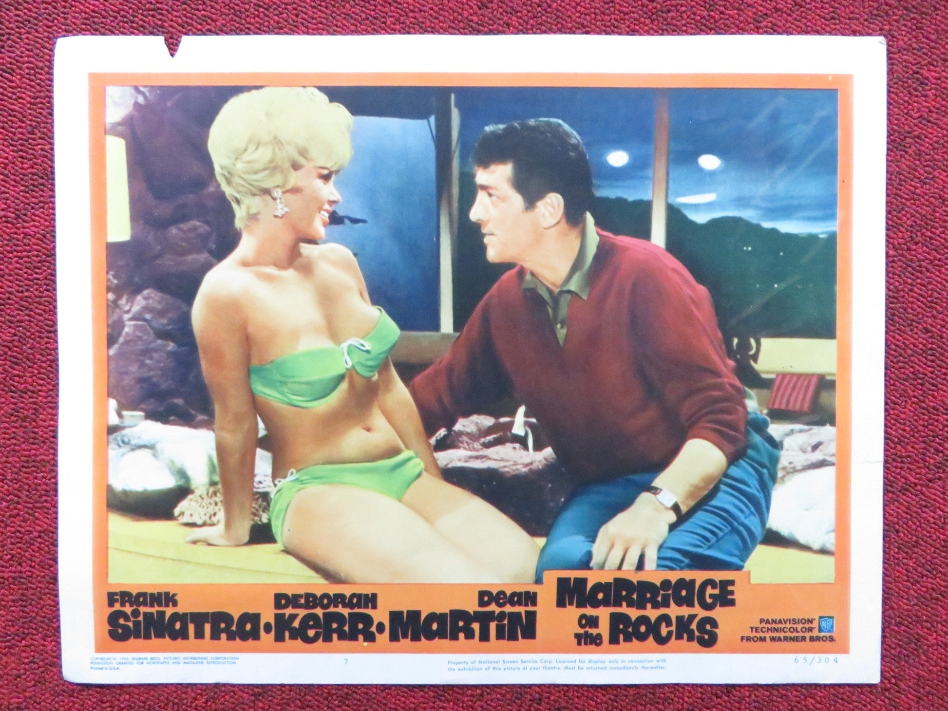 MARRIAGE ON THE ROCKS US LOBBY CARD FULL SET FRANK SINATRA DEBORAH KERR 1965 Rendezvous Cinema Movie posters
