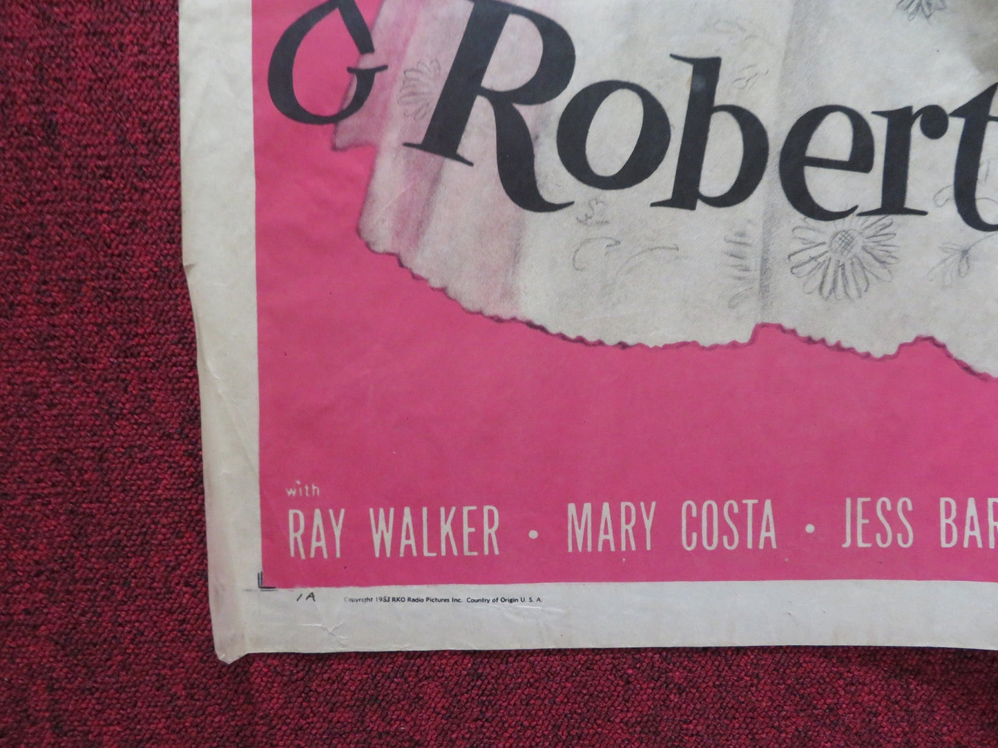 MARRY ME AGAIN FOLDED US ONE SHEET POSTER MARIE WILSON ROBERT CUMMINGS 1953 Rendezvous Cinema Movie posters