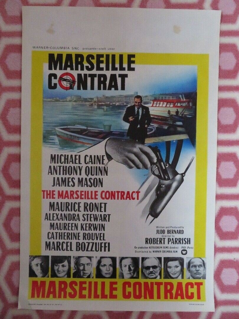 MARSEILLE CONTRAT/ The Destructors BELGIUM (21.5"x 14") POSTER MICHAEL CAINE Movie posters