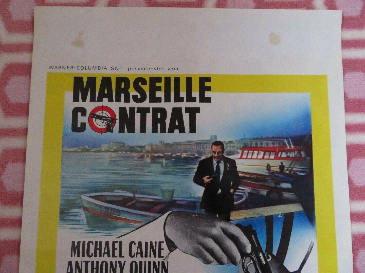 MARSEILLE CONTRAT/ The Destructors BELGIUM (21.5"x 14") POSTER MICHAEL CAINE Movie posters