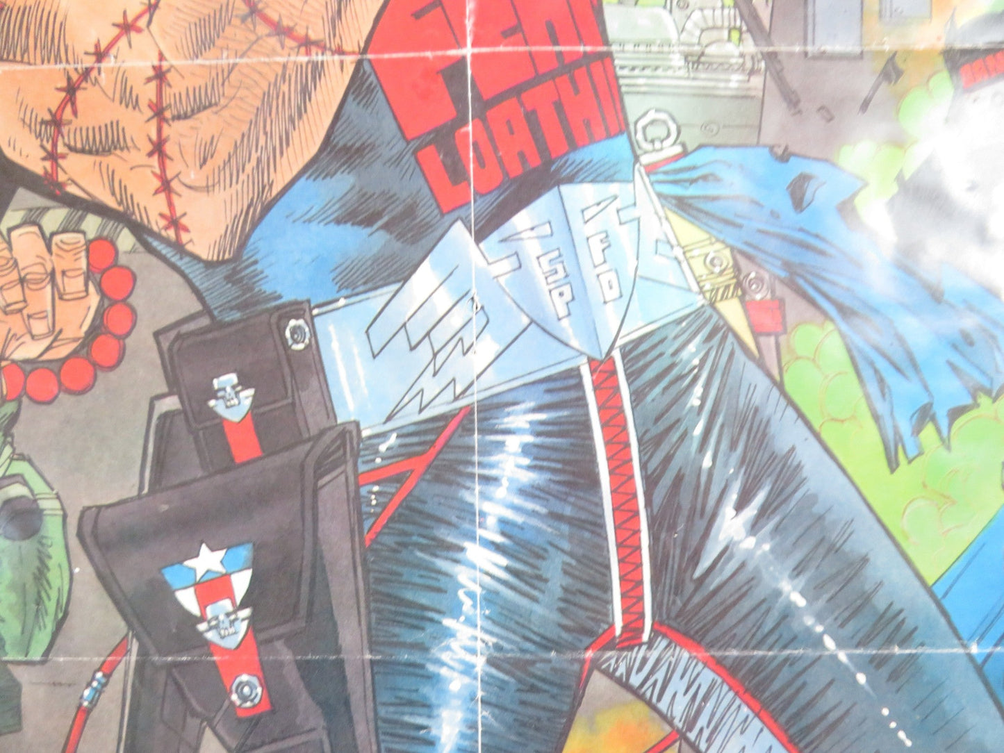 MARSHAL LAW - STRIP COMIC POSTER DC COMICS KEVIN O'NEILL 1988 Rendezvous Cinema Movie posters