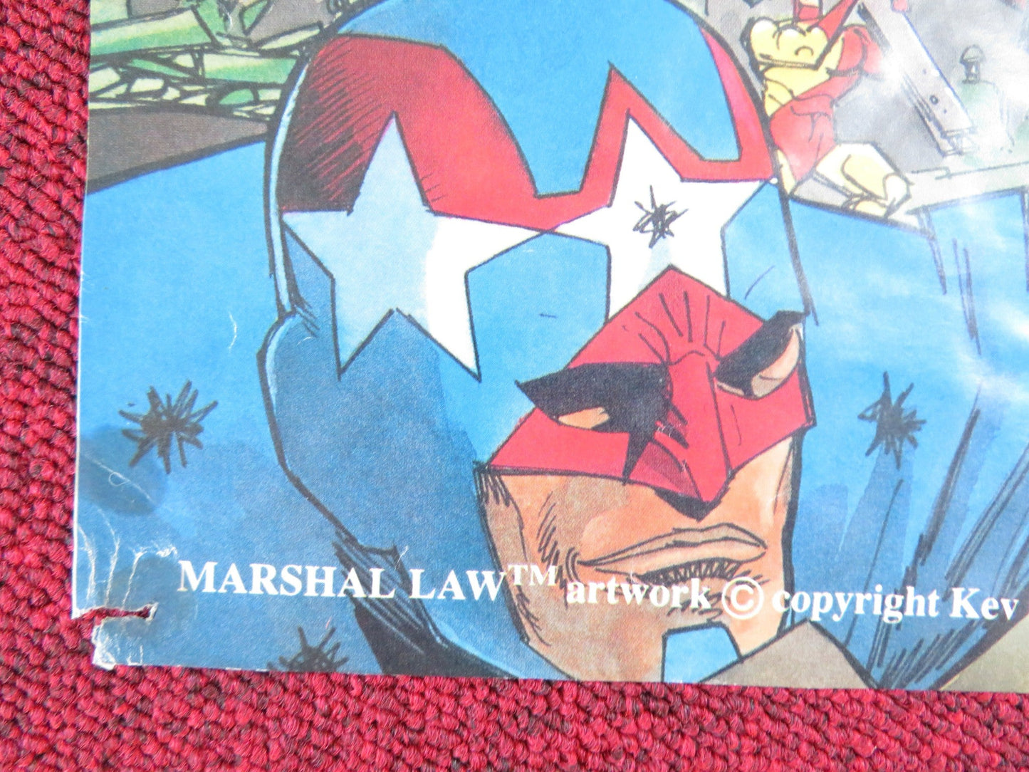 MARSHAL LAW - STRIP COMIC POSTER DC COMICS KEVIN O'NEILL 1988 Rendezvous Cinema Movie posters