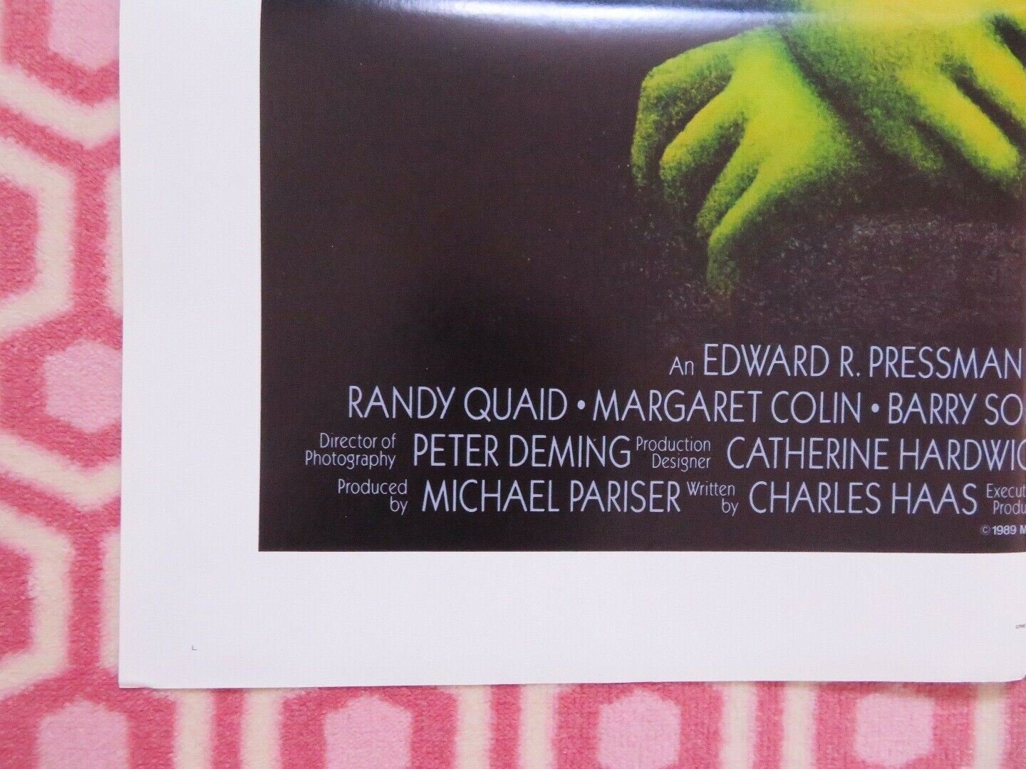 MARTIANS GO HOME US ONE SHEET (27"x 41") POSTER RANDY QUAID RONNY COX 1989 Movie posters