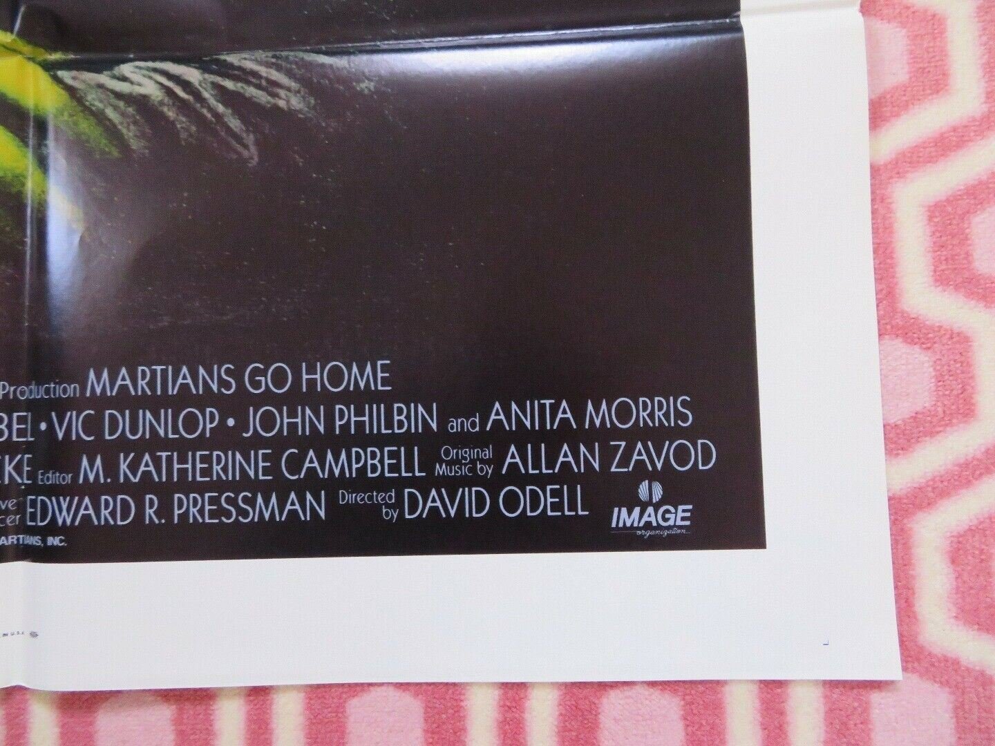 MARTIANS GO HOME US ONE SHEET (27"x 41") POSTER RANDY QUAID RONNY COX 1989 Movie posters