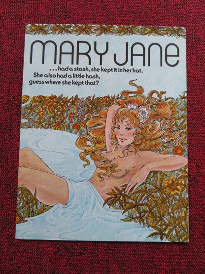 MARY JANE - UNCUT US PRESSBOOK MARC BROCK JACK COLT 1972 Rendezvous Cinema Movie posters