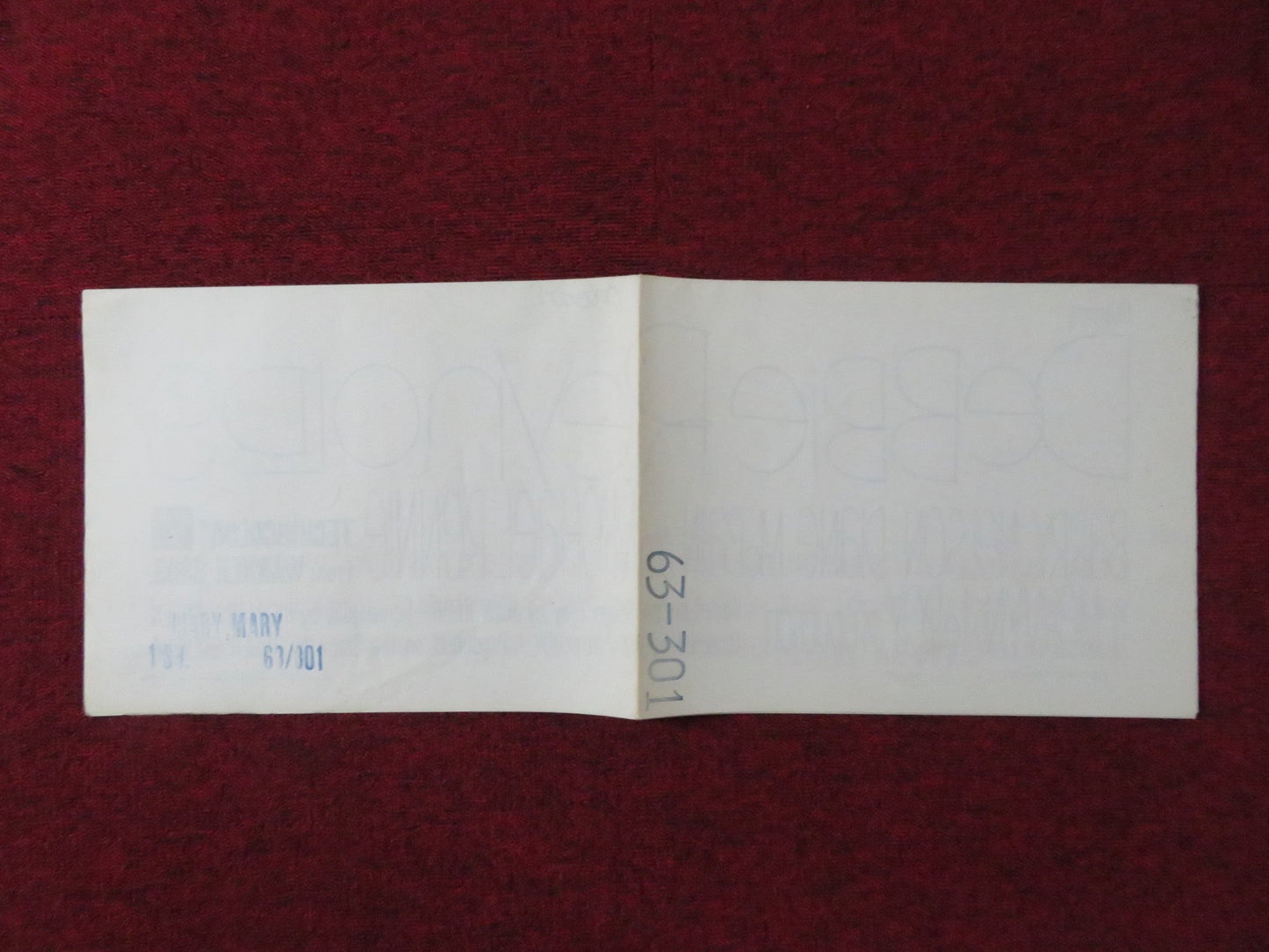 MARY, MARY - B FOLDED US ONE SHEET POSTER DEBBIE REYNOLDS BARRY NELSON 1963 Rendezvous Cinema Movie posters