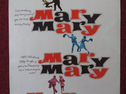 MARY, MARY US INSERT (14"x 36") POSTER DEBBIE REYNOLDS BARRY NELSON 1963 Rendezvous Cinema Movie posters