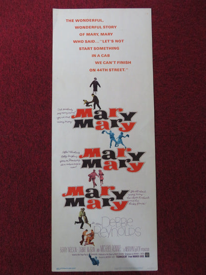 MARY, MARY US INSERT (14"x 36") POSTER DEBBIE REYNOLDS BARRY NELSON 1963 Rendezvous Cinema Movie posters