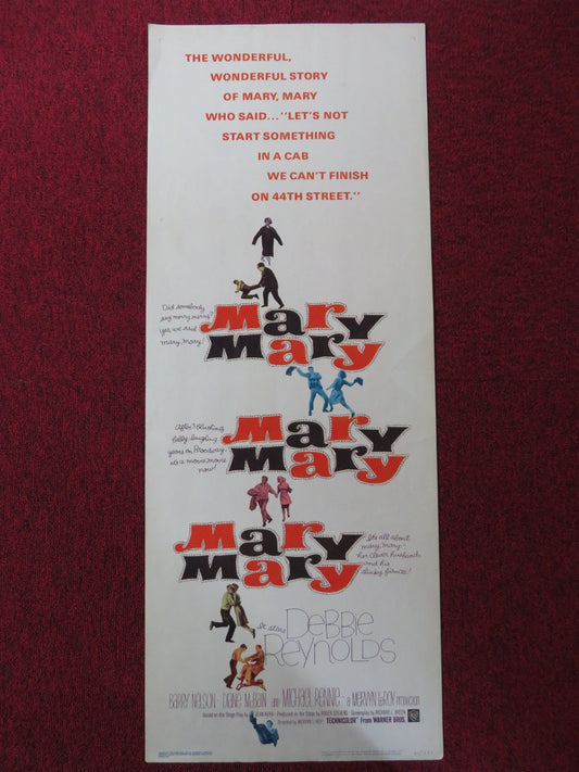 MARY, MARY US INSERT (14"x 36") POSTER DEBBIE REYNOLDS BARRY NELSON 1963 Rendezvous Cinema Movie posters