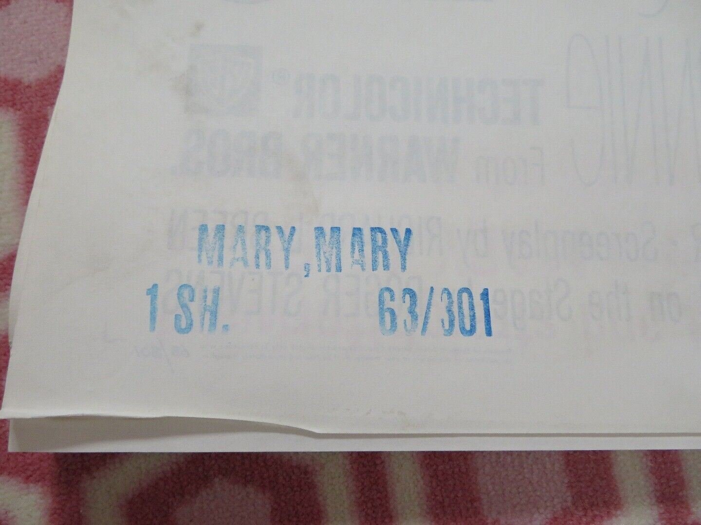 MARY, MARY US ONE SHEET POSTER DEBBIE REYNOLDS 1963 Movie posters