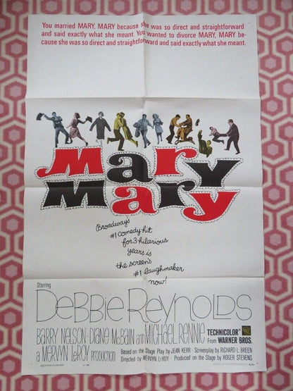 MARY, MARY US ONE SHEET POSTER DEBBIE REYNOLDS 1963 Movie posters