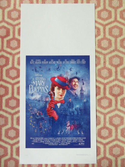 MARY POPPINS RETURNS ITALIAN LOCANDINA (27.5"x13") POSTER DISNEY 2018 Movie posters