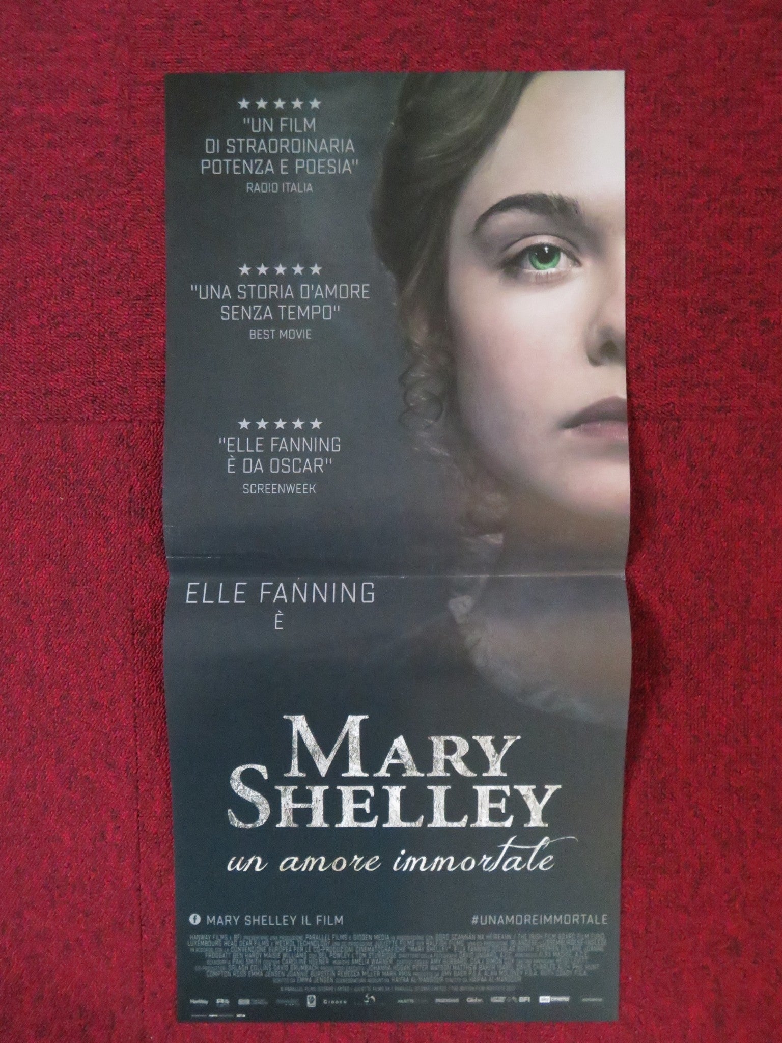 MARY SHELLEY ITALIAN LOCANDINA POSTER ELLE FANNING BEL POWLEY 2017 Rendezvous Cinema Movie posters