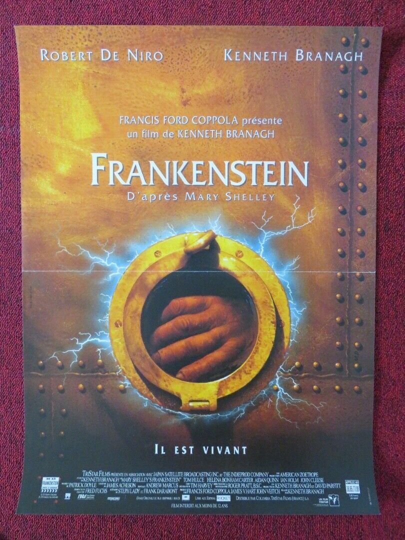 MARY SHELLEY'S FRANKENSTEIN FRENCH (15"x 21") POSTER ROBERT DE NIRO 1994 Movie posters