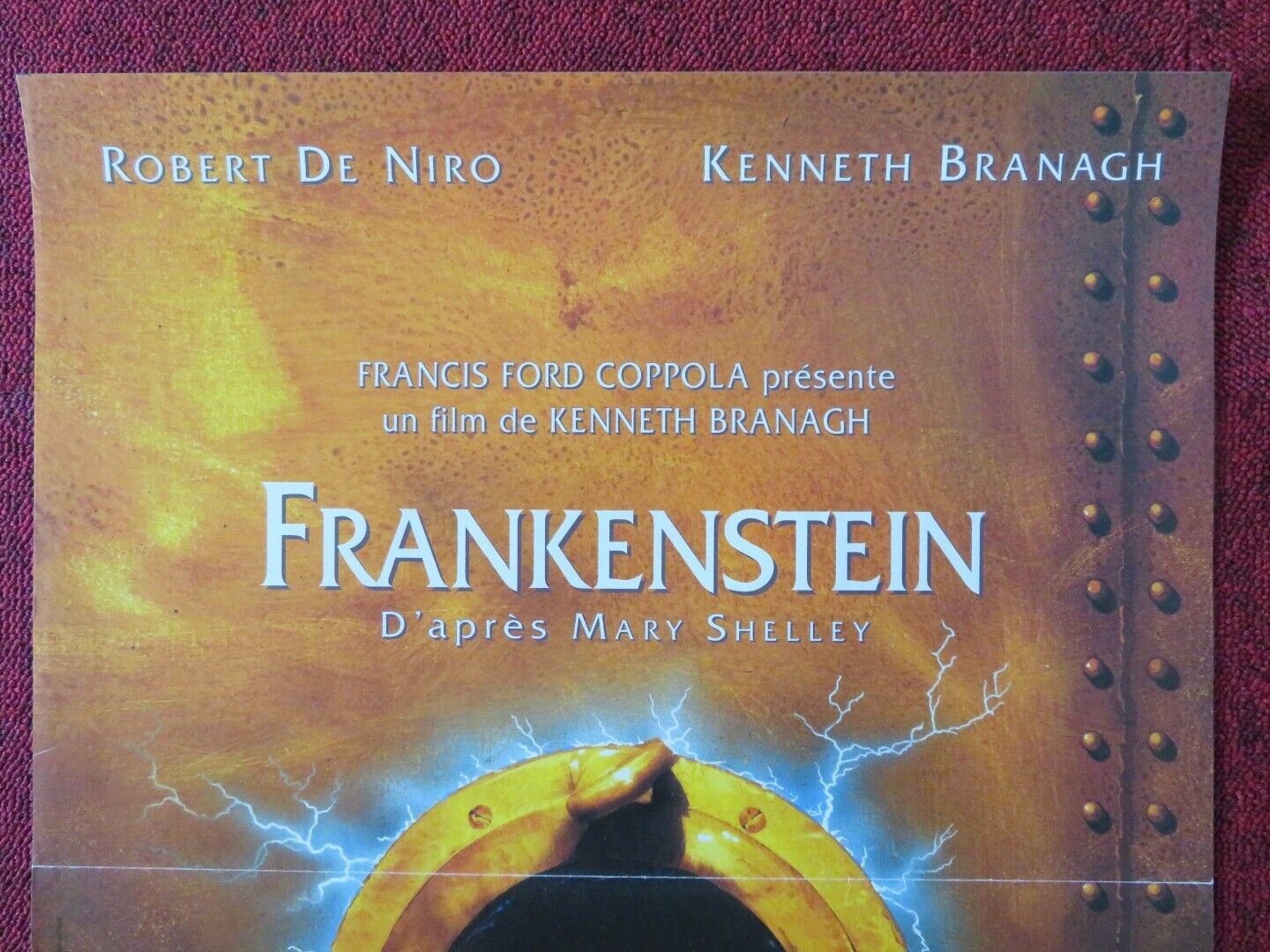 MARY SHELLEY'S FRANKENSTEIN FRENCH (15"x 21") POSTER ROBERT DE NIRO 1994 Movie posters