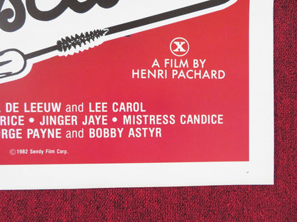 MASCARA US TRI FOLDED ONE SHEET ROLLED POSTER LISA DELEEUW LEE CAROL 1983 Rendezvous Cinema Movie posters