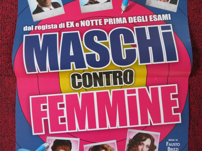 MASCHI CONTRO FEMMINE / MEN VS WOMEN ITALIAN LOCANDINA POSTER P. CORTELLESI 2010 Rendezvous Cinema Movie posters
