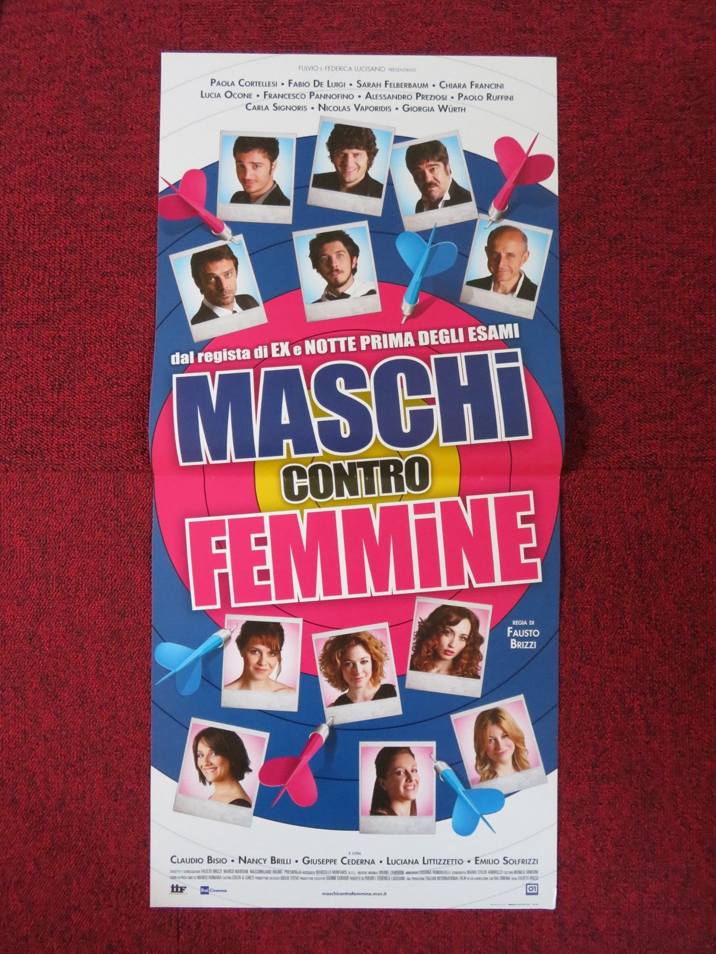 MASCHI CONTRO FEMMINE / MEN VS WOMEN ITALIAN LOCANDINA POSTER P. CORTELLESI 2010 Rendezvous Cinema Movie posters