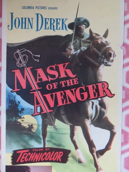 MASK OF THE AVENGER US INSERT (14"x 36") POSTER ANTHONY QUINN JODY LAWRANCE 1951 Movie posters