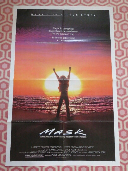 MASK US ONE SHEET POSTER CHER SAM ELLIOTT 1985 Movie posters