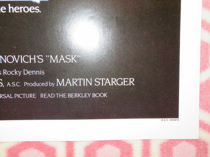 MASK US ONE SHEET POSTER CHER SAM ELLIOTT 1985 Movie posters